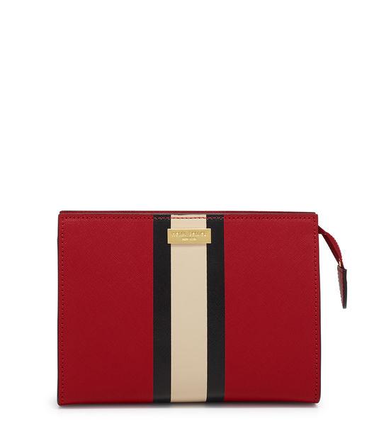 Henri Bendel West 57th Striped Small Cosmetic Clutch