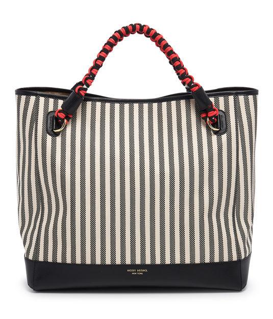 Henri Bendel Canvas Stripe Cabana Tote