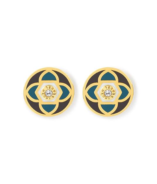 Henri Bendel Enamel Claremont Stud Earring