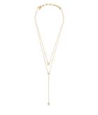 Henri Bendel Luxe Pave Halo Double Y Necklace
