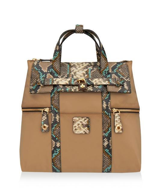 Henri Bendel Jetsetter Snake Convertible Backpack