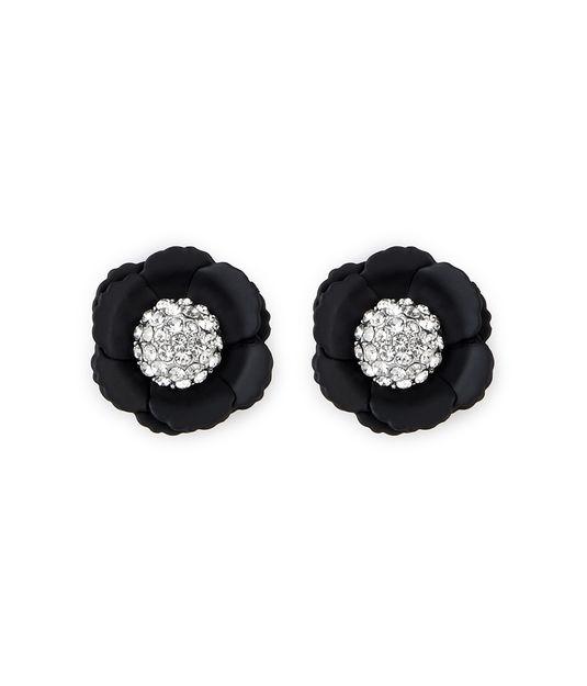 Henri Bendel Stella & Ruby Enamel & Pave Petal Stud Earring