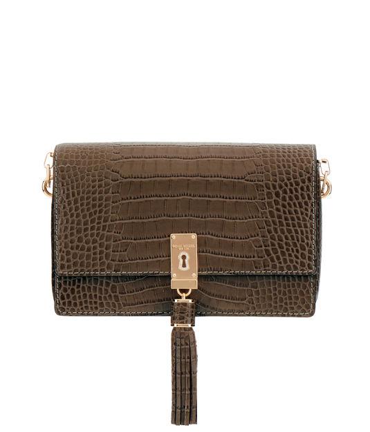 Henri Bendel Turnkey Croco Embossed Party Bag