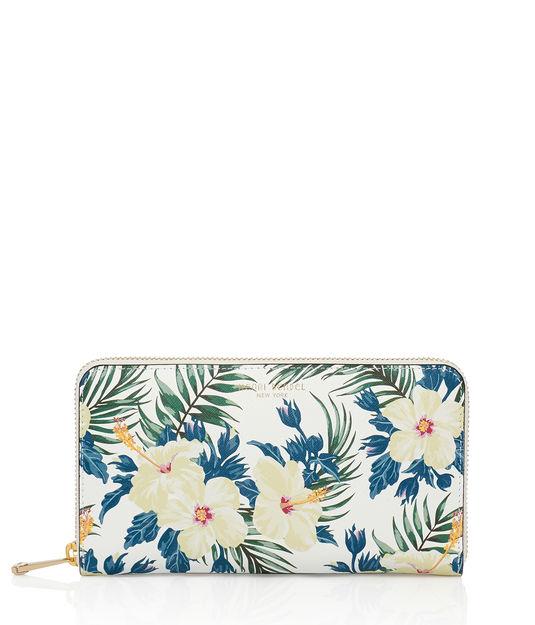 Henri Bendel West 57th Floral Print Zip Around Continental Wallet