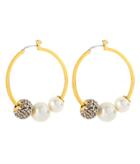 Henri Bendel Pearl Hoops