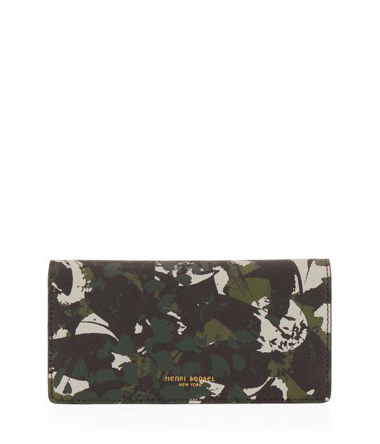 Henri Bendel West 57th Floral Camouflage Kangaroo Wallet