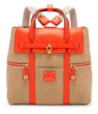 Henri Bendel Jetsetter Convertible Straw Backpack