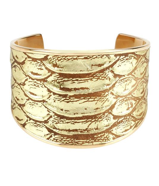 Henri Bendel Wide Leather Cuff