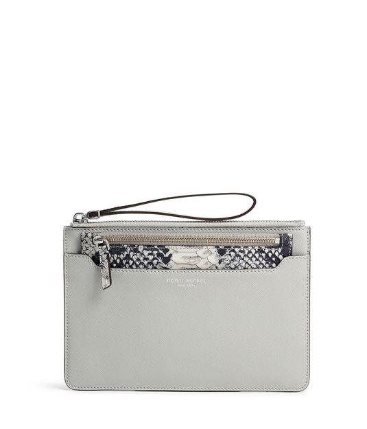 Henri Bendel West 57th Snake Embossed Kangaroo Pouch