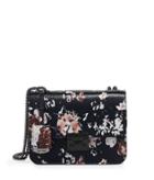 Henri Bendel Waldorf Floral Print Chain Party Bag