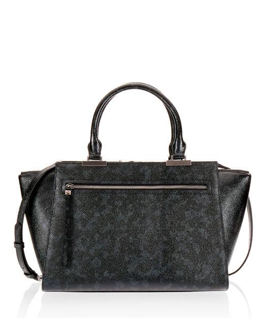 Henri Bendel Gotham Black Petrol Satchel