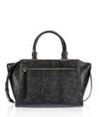 Henri Bendel Gotham Black Petrol Satchel