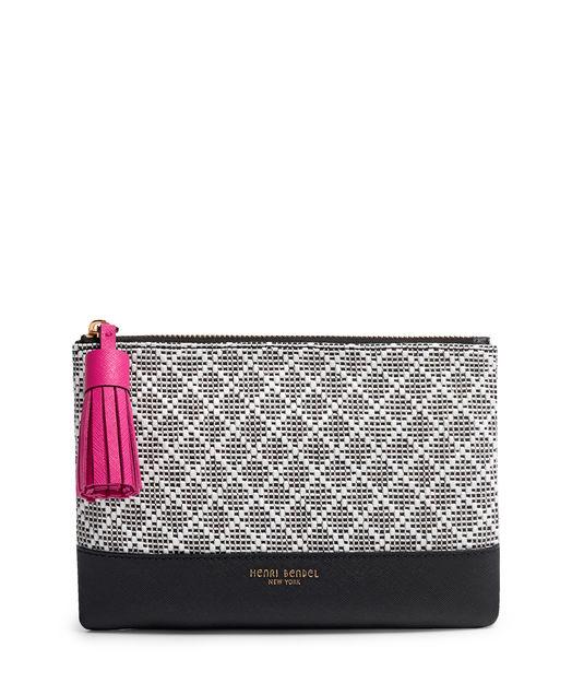 Henri Bendel West 57th Straw Flat Pouch