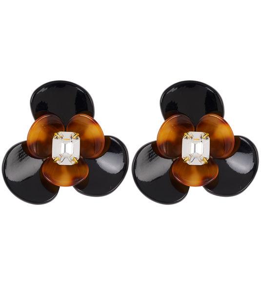 Henri Bendel Resin Flora Stud Earring