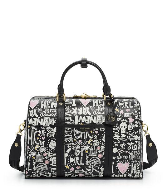 Henri Bendel West 57th Graffiti Print Weekend Duffle