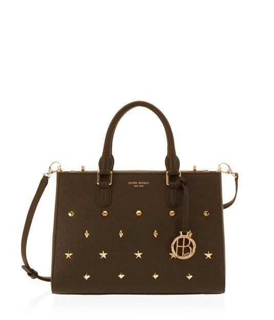 Henri Bendel West 57th Studded Small Turnlock Satchel