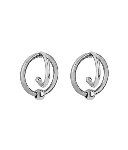 Henri Bendel Metal Hook Hoop Earring
