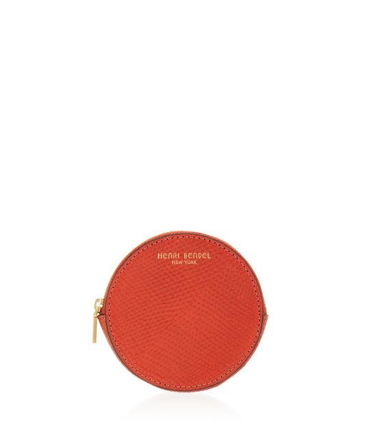 Henri Bendel West 57th Round Lizard Coin Purse