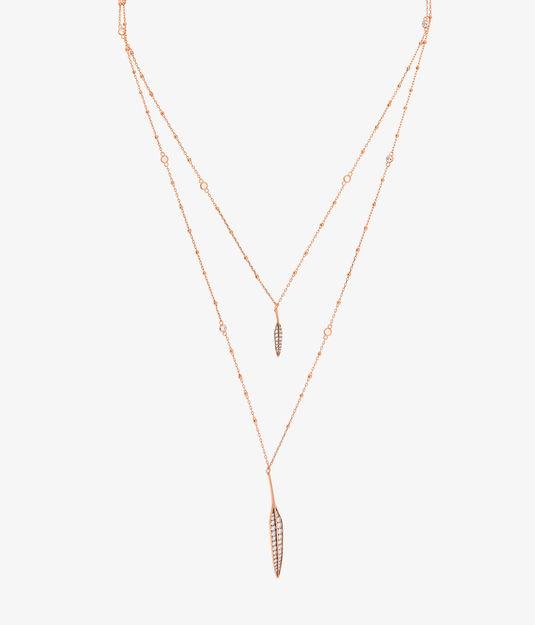 Henri Bendel Luxe Leaf Long Charm Pendant