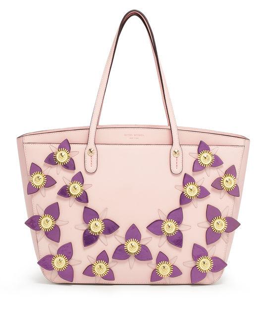 Henri Bendel West 57th E/w Floral Applique Tote