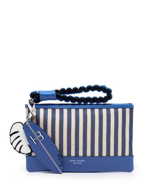 Henri Bendel Striped Beach Pouch