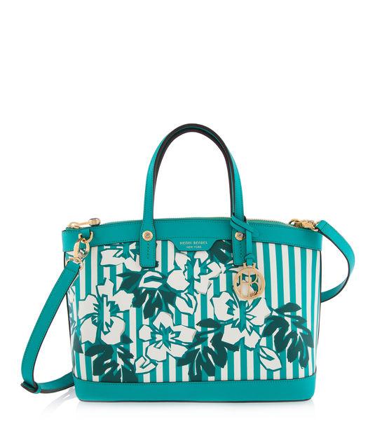 Henri Bendel West 57th Floral Stripe Satchel