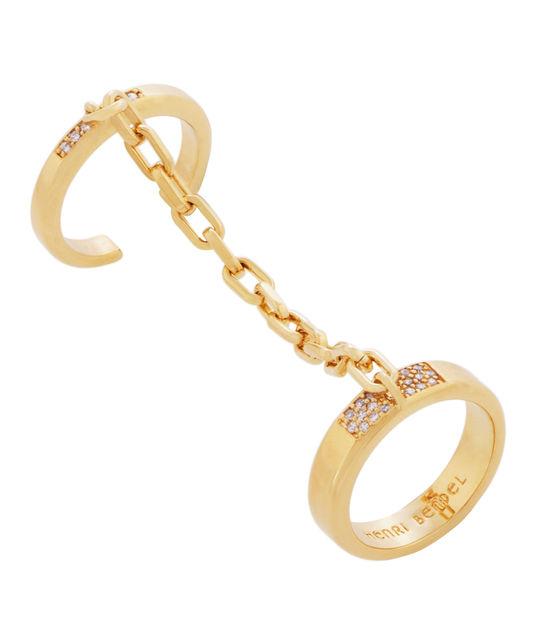 Henri Bendel Deb Link Twin Ring