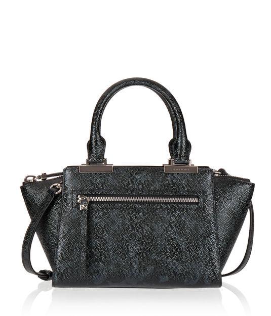 Henri Bendel Gotham Mini Black Petrol Satchel