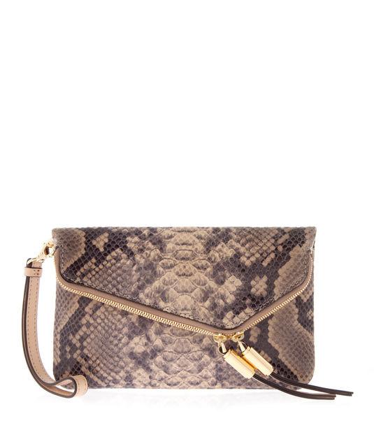 Henri Bendel Debutante Asymmetrical Snake Wristlet