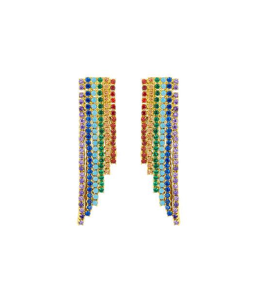 Henri Bendel Rainbow Linear Earring