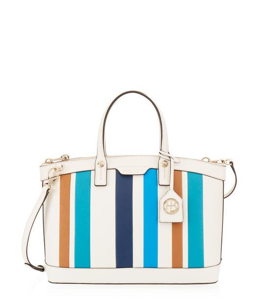 Henri Bendel West 57th Striped Satchel