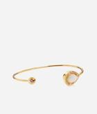 Henri Bendel Luxe Pear Semi Precious Delicate Cuff Bracelet