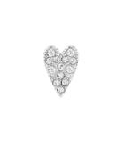 Henri Bendel Pave Heart Single Stud Earring