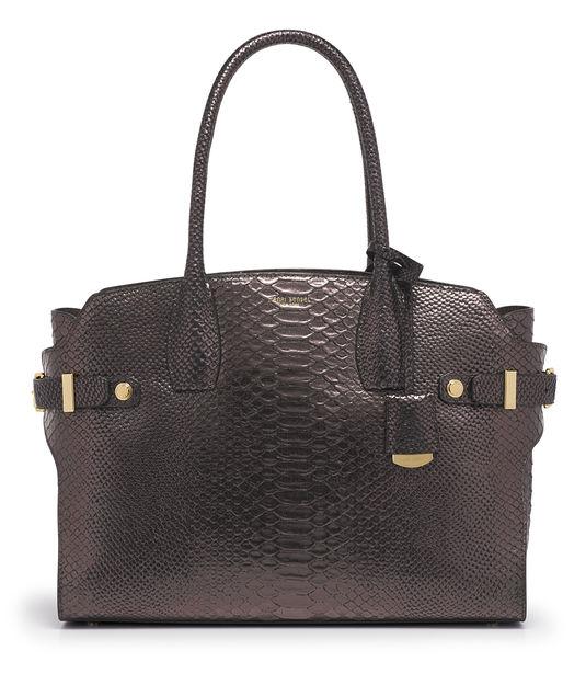 Henri Bendel Carlyle Snake Embossed Tote