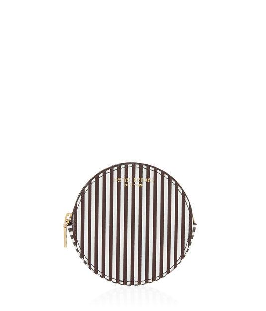 Henri Bendel Centennial Stripe Round Coin Purse
