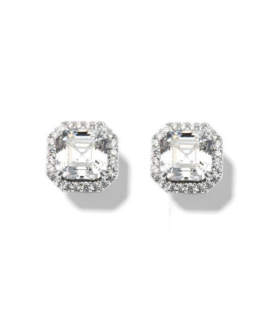 Henri Bendel Luxe Asscher Cut Pave Studs