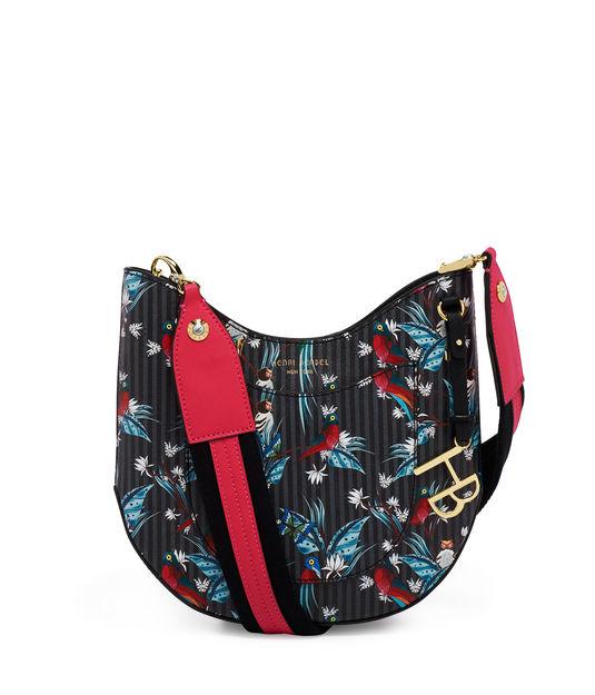 Henri Bendel West 57th Printed Mini Crossbody Hobo With Guitar Strap