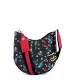 Henri Bendel West 57th Printed Mini Crossbody Hobo With Guitar Strap