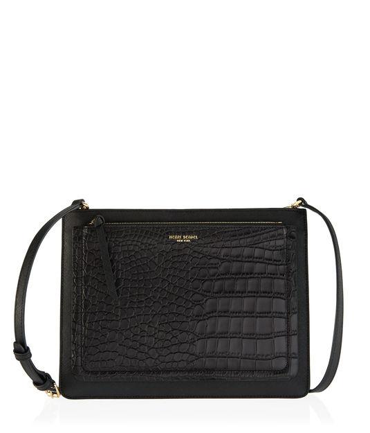 Henri Bendel Croco Tech Commuter Crossbody