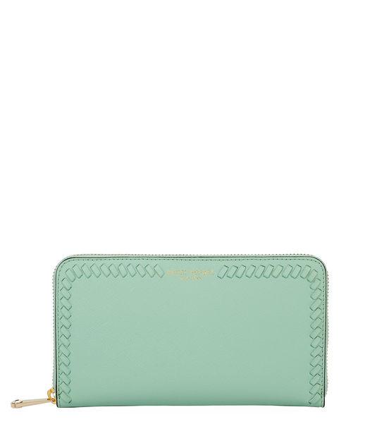 Henri Bendel West 57th Whip Stitch Zip Around Continental Wallet