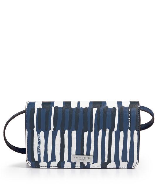 Henri Bendel West 57th Watercolor Stripe Xl Smartphone Crossbody