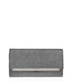 Henri Bendel Carlyle Gunmetal Tri-fold Wallet