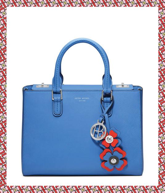 Henri Bendel West 57th Bouquet Turnlock Satchel With Petal Charm