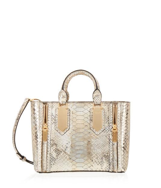 Henri Bendel A-list Mini Metallic Snake Satchel