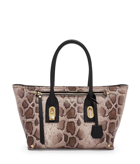 Henri Bendel Premium Embossed Snake Satchel