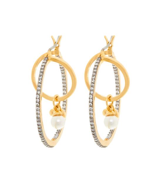 Henri Bendel Luxe Flora Pearl Hoop