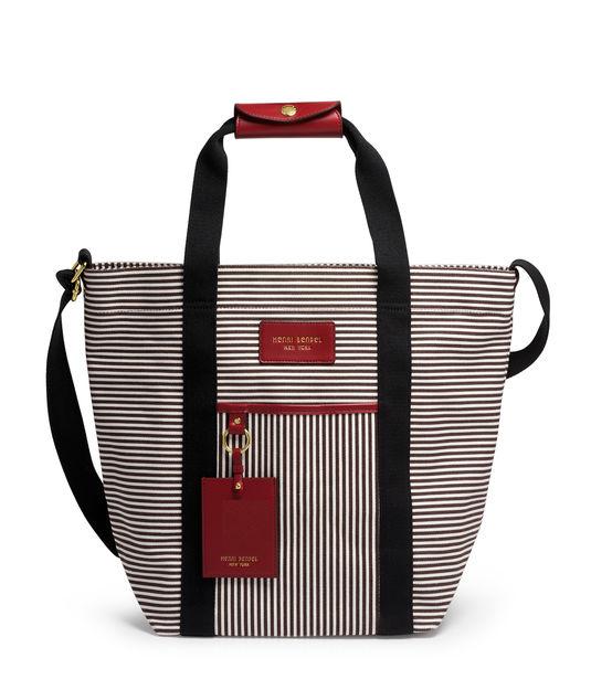 Henri Bendel Striped Canvas Magazine Tote