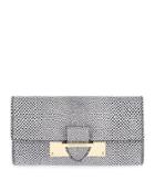 Henri Bendel Whitney Lizard Buckle Wallet