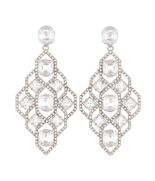 Henri Bendel Classic Diamond Chandelier Earrings