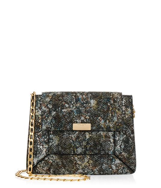 Henri Bendel Metallic Geo Chain Crossbody